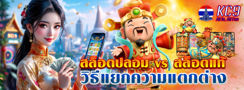 สล็อตปลอม vs สล็อตแท้
